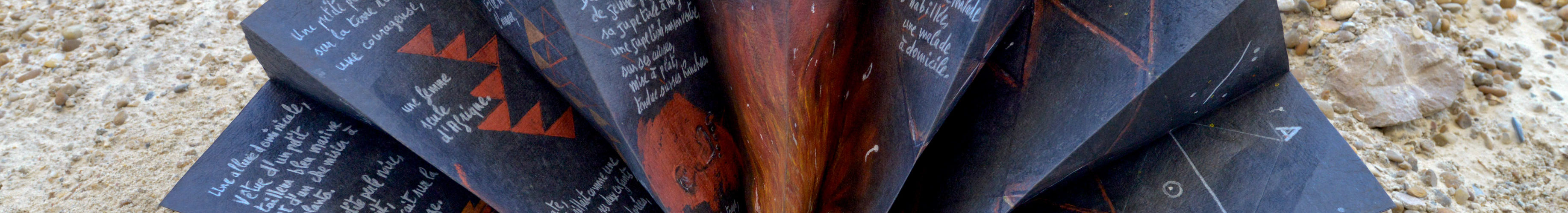 Livre d'artiste Rwanda noir par Véronique Calvez