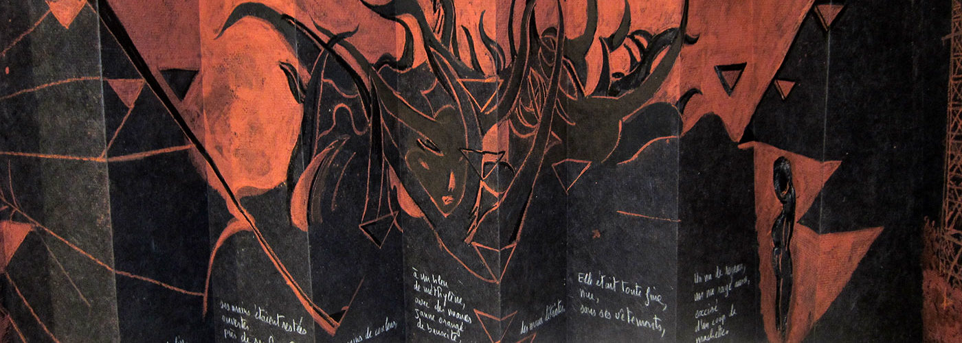 Livre d'artiste Rwanda noir par Véronique Calvez