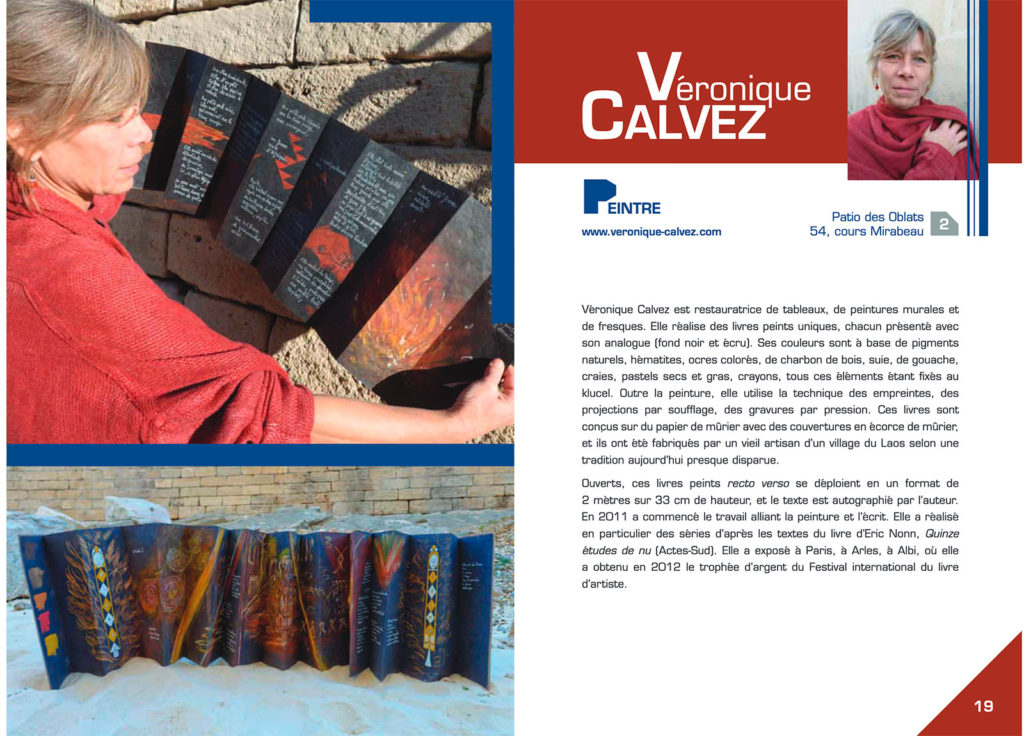 Véronique Calvez Flâneries d'arts Aix en Provence