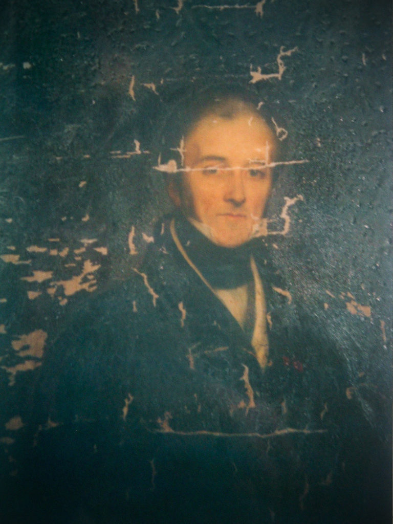 Adrien  Emmanuel de Crussol d'Uzès   Duc de Crussol. 1778/1837. tableau avant restauration